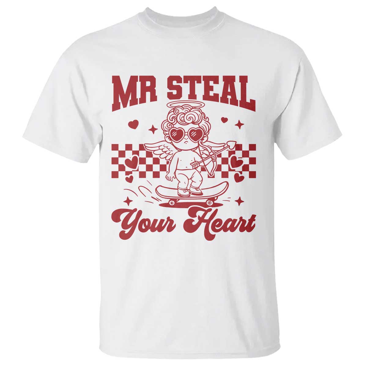 Mr Steal Your Heart T Shirt Cute Cupid Youth Boys Baby Boy Valentine Toddler TS10