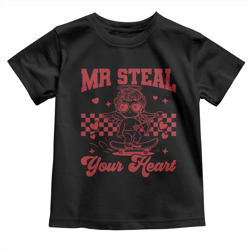 Mr Steal Your Heart Toddler T Shirt Cute Cupid Youth Boys Baby Boy Valentine Toddler