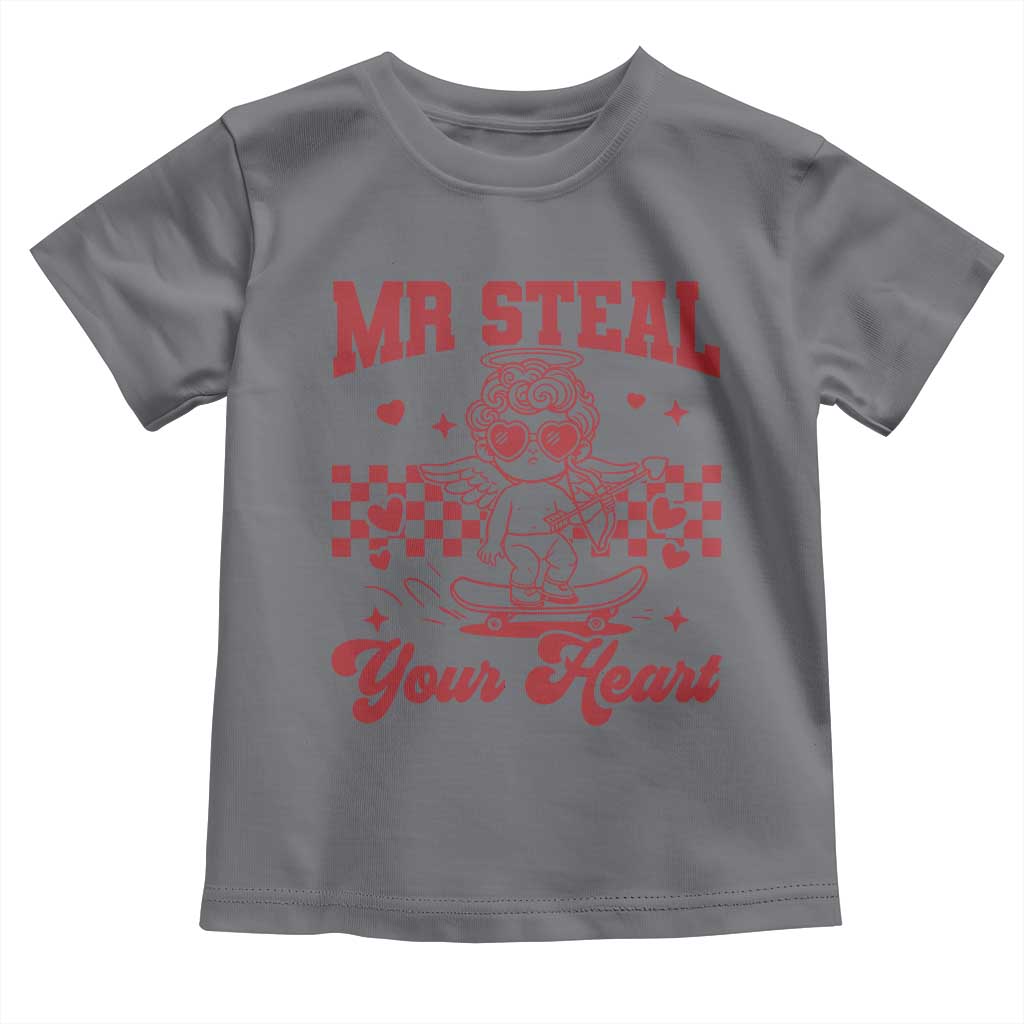 Mr Steal Your Heart Toddler T Shirt Cute Cupid Youth Boys Baby Boy Valentine Toddler