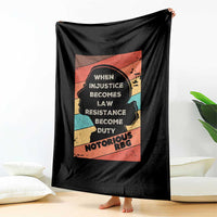 When Injustice Becomes Law Resistance Becomes Duty Throw Blanket Political Protest Feminist RGB - Wonder Print Shop