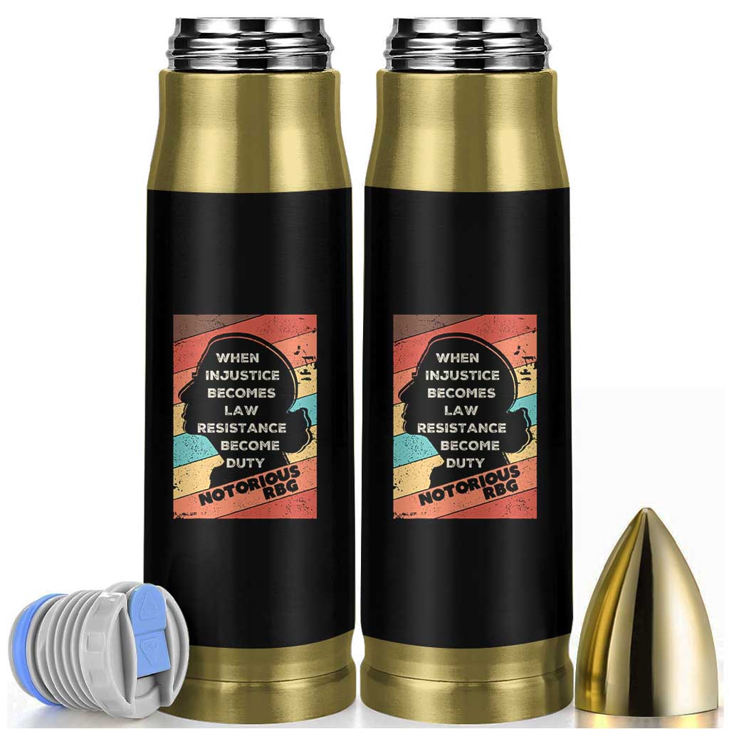 When Injustice Becomes Law Resistance Becomes Duty Bullet Tumbler Political Protest Feminist RGB - Wonder Print Shop
