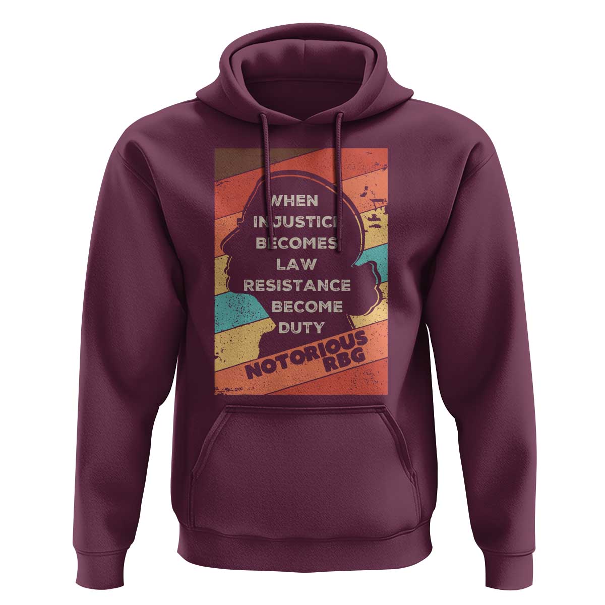 When Injustice Becomes Law Resistance Becomes Duty Hoodie Political Protest Feminist RGB - Wonder Print Shop