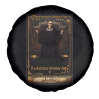 Tarot Card RBG Spare Tire Cover When Injustice Becomes Law Resistance Becomes Duty - Wonder Print Shop