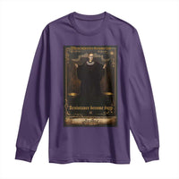 Tarot Card RBG Long Sleeve Shirt When Injustice Becomes Law Resistance Becomes Duty - Wonder Print Shop