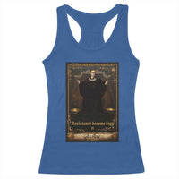 Tarot Card RBG Racerback Tank Top When Injustice Becomes Law Resistance Becomes Duty - Wonder Print Shop