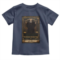 Tarot Card RBG Toddler T Shirt When Injustice Becomes Law Resistance Becomes Duty - Wonder Print Shop