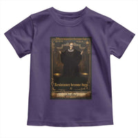 Tarot Card RBG Toddler T Shirt When Injustice Becomes Law Resistance Becomes Duty - Wonder Print Shop