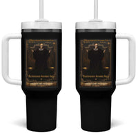 Tarot Card RBG Tumbler With Handle When Injustice Becomes Law Resistance Becomes Duty - Wonder Print Shop
