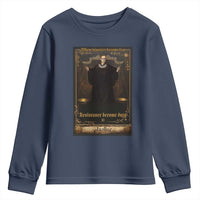 Tarot Card RBG Youth Sweatshirt When Injustice Becomes Law Resistance Becomes Duty - Wonder Print Shop