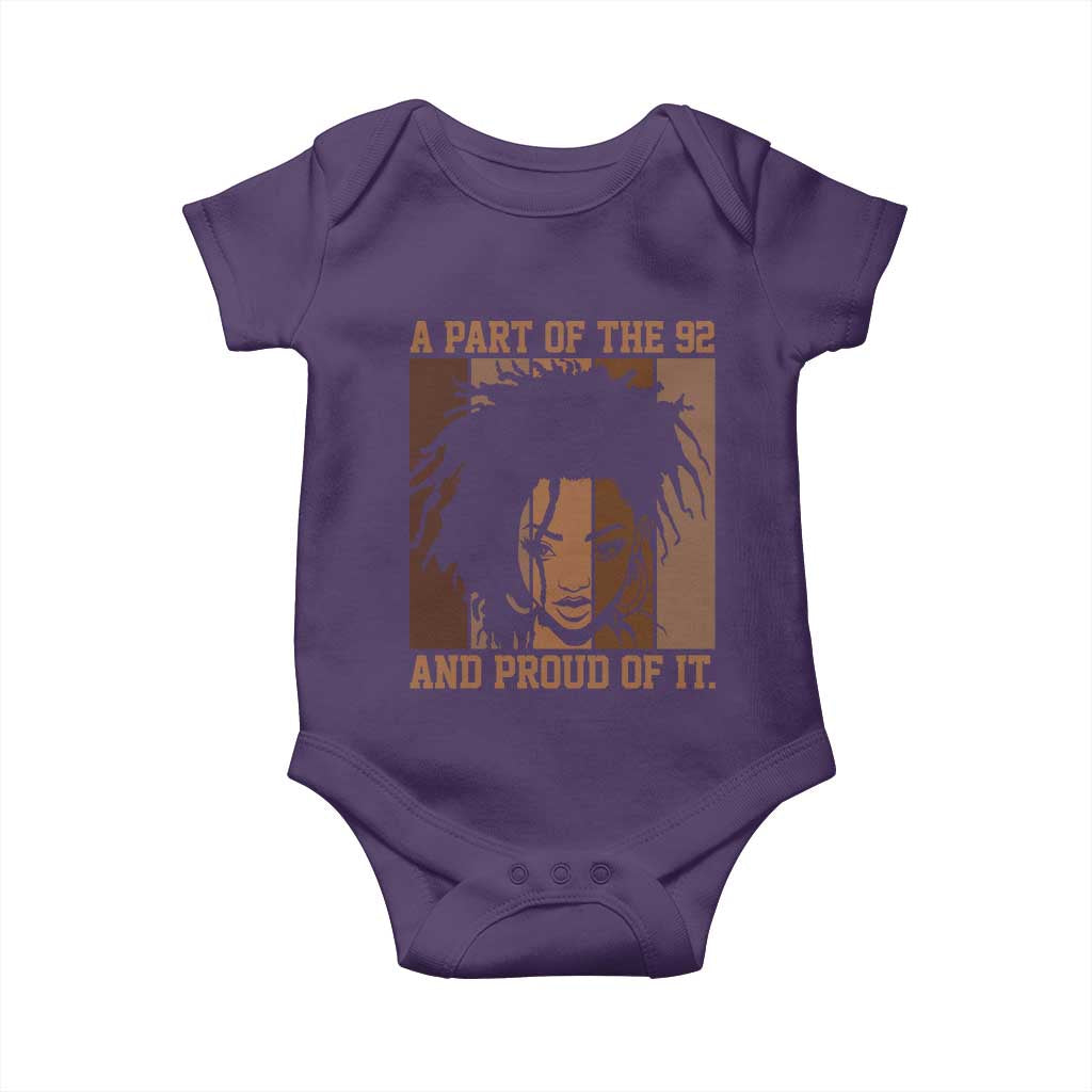 92 Percent Black Woman Power Baby Onesie A Part Of The 92% And Proud Of It