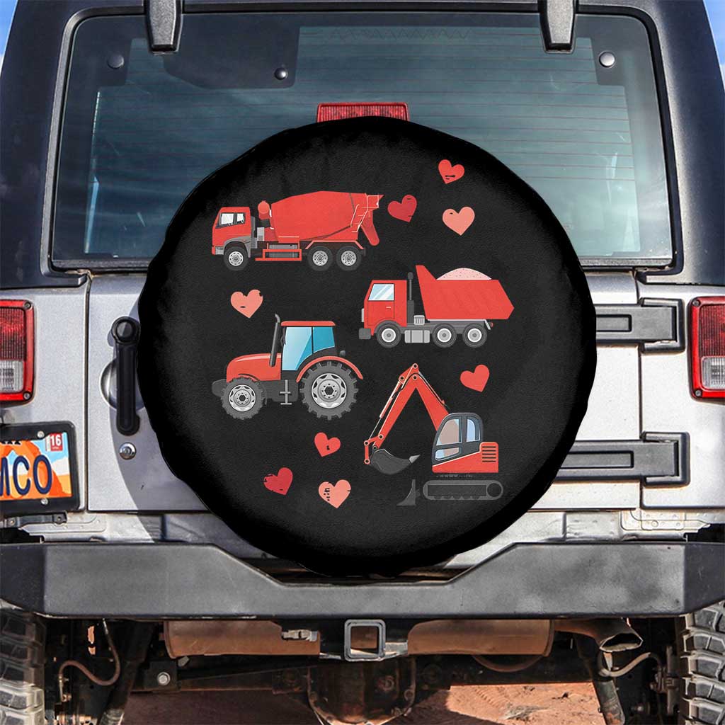 Excavator Construction Spare Tire Cover Car Tractor Truck Lovers - Wonder Print Shop