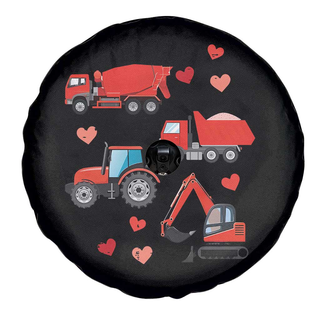 Excavator Construction Spare Tire Cover Car Tractor Truck Lovers - Wonder Print Shop