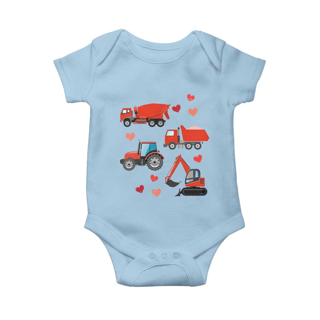 Excavator Construction Baby Onesie Car Tractor Truck Lovers - Wonder Print Shop