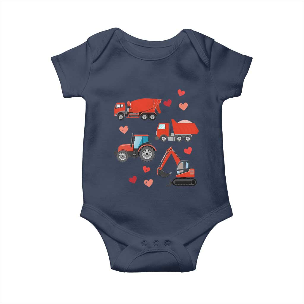 Excavator Construction Baby Onesie Car Tractor Truck Lovers - Wonder Print Shop
