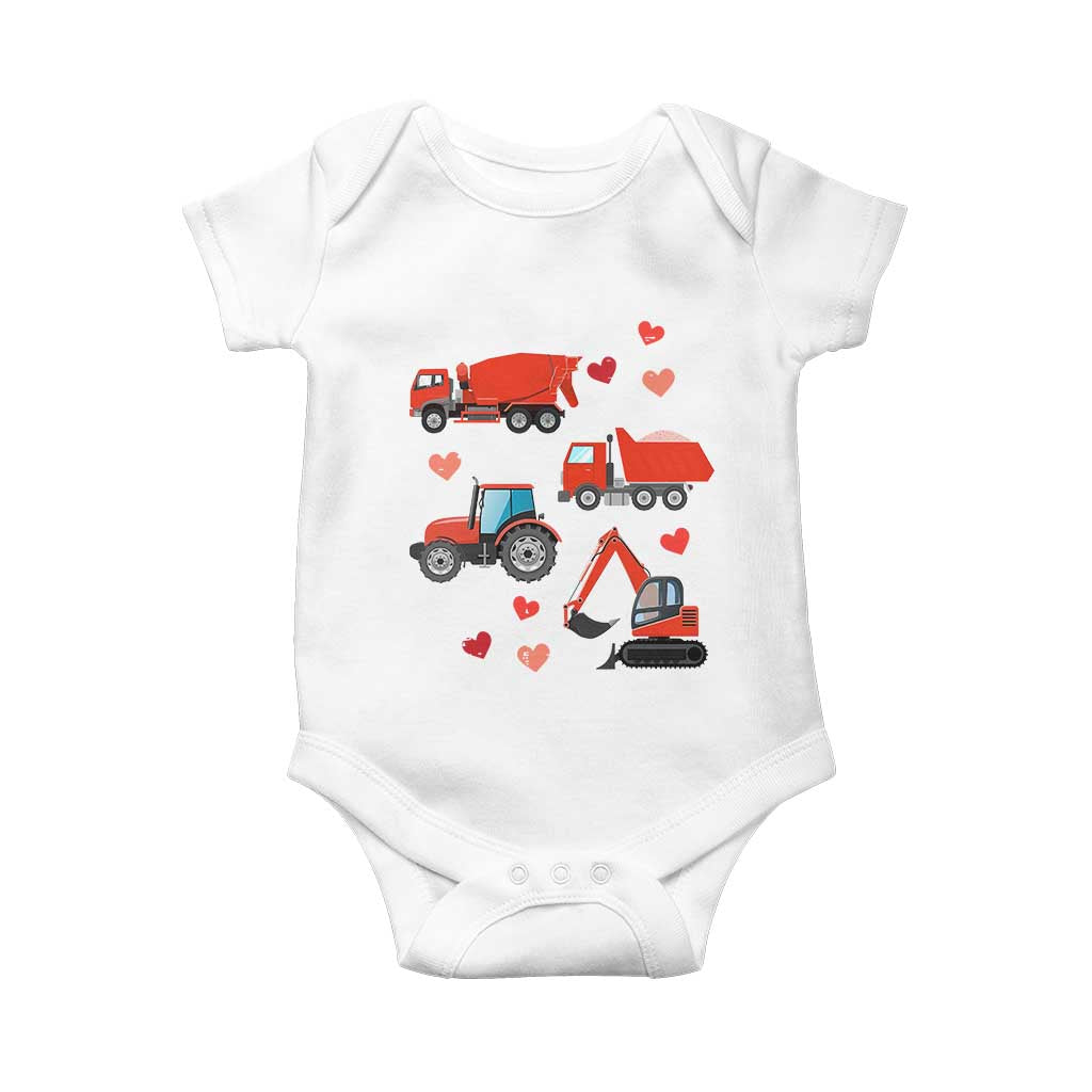 Excavator Construction Baby Onesie Car Tractor Truck Lovers - Wonder Print Shop