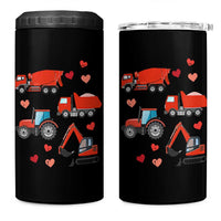 Excavator Construction 4 in 1 Can Cooler Tumbler Car Tractor Truck Lovers - Wonder Print Shop