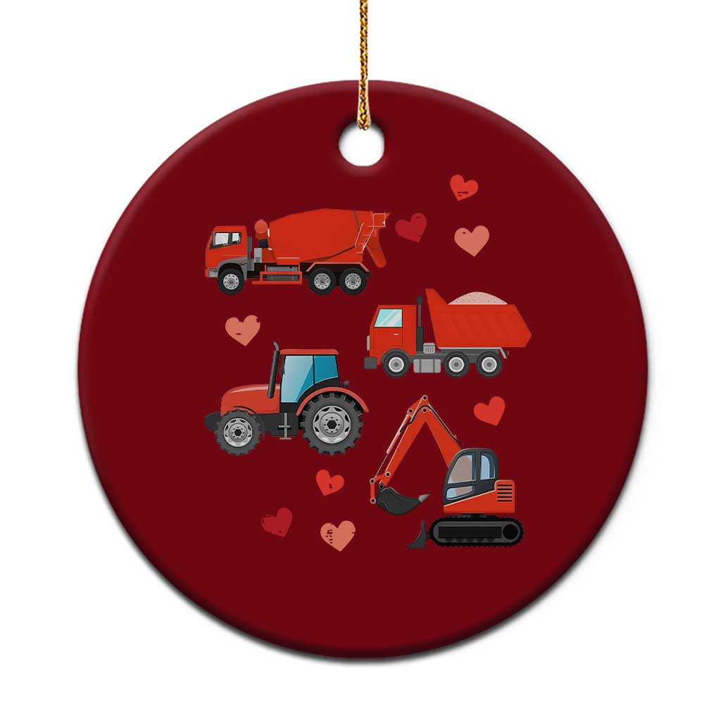 Excavator Construction Ceramic Ornament Car Tractor Truck Lovers - Wonder Print Shop