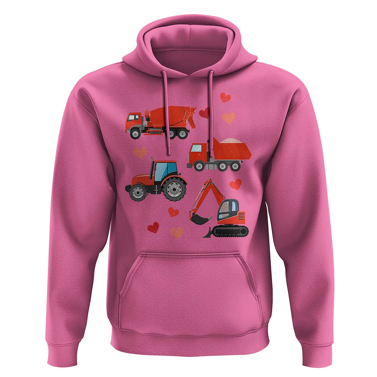 Excavator Construction Hoodie Car Tractor Truck Lovers - Wonder Print Shop