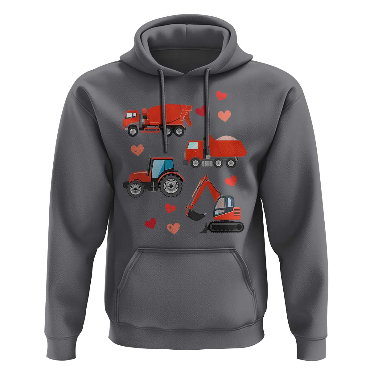 Excavator Construction Hoodie Car Tractor Truck Lovers - Wonder Print Shop