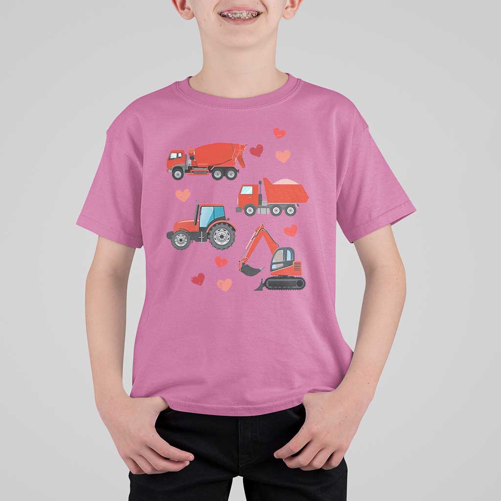 Excavator Construction T Shirt For Kid Car Tractor Truck Lovers - Wonder Print Shop