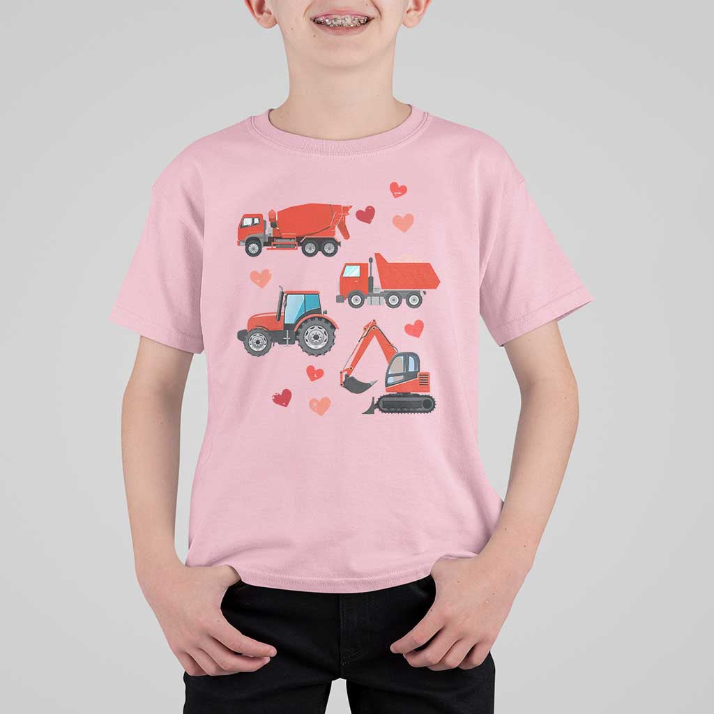 Excavator Construction T Shirt For Kid Car Tractor Truck Lovers - Wonder Print Shop