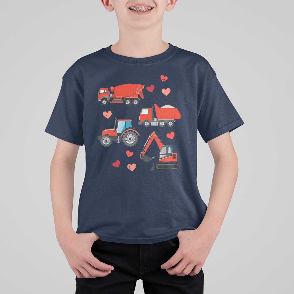 Excavator Construction T Shirt For Kid Car Tractor Truck Lovers - Wonder Print Shop