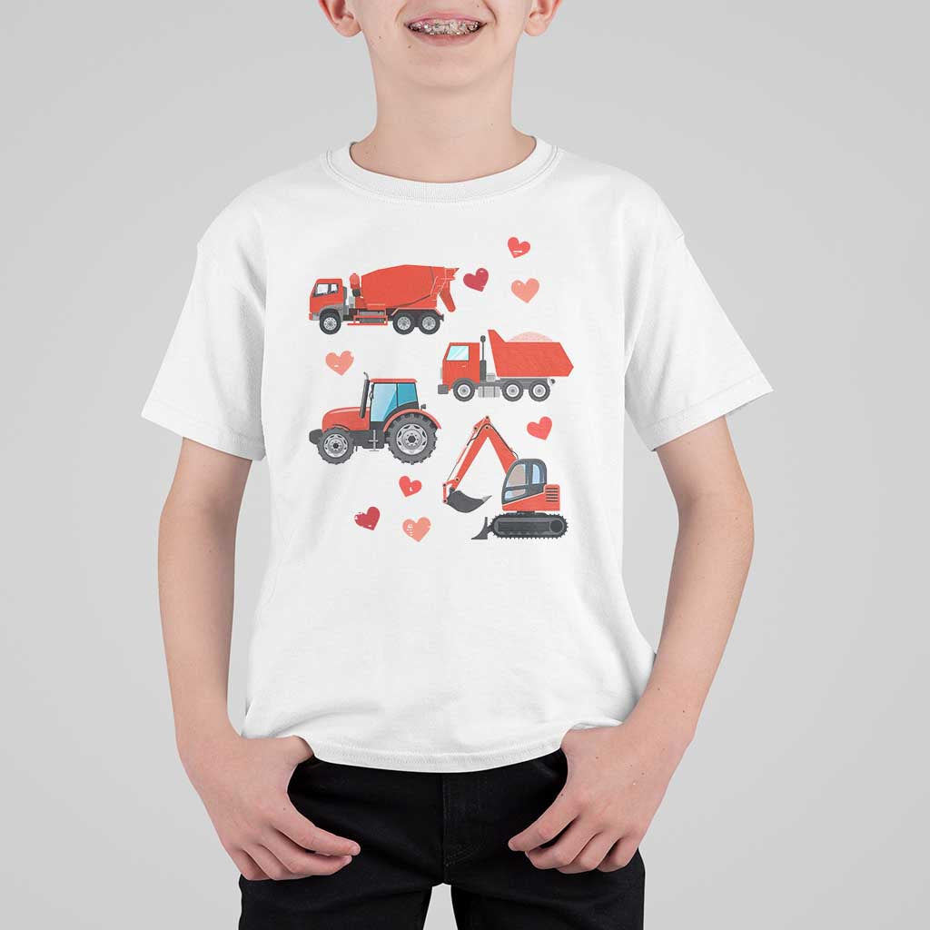Excavator Construction T Shirt For Kid Car Tractor Truck Lovers - Wonder Print Shop
