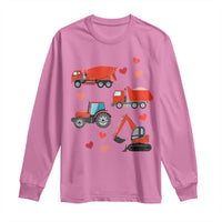 Excavator Construction Long Sleeve Shirt Car Tractor Truck Lovers - Wonder Print Shop
