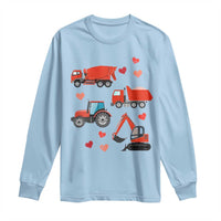 Excavator Construction Long Sleeve Shirt Car Tractor Truck Lovers - Wonder Print Shop