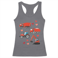 Excavator Construction Racerback Tank Top Car Tractor Truck Lovers - Wonder Print Shop