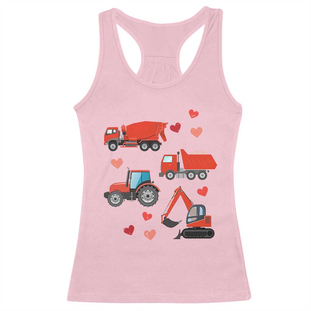 Excavator Construction Racerback Tank Top Car Tractor Truck Lovers - Wonder Print Shop