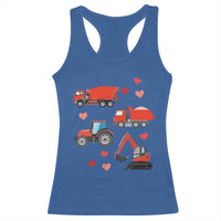 Excavator Construction Racerback Tank Top Car Tractor Truck Lovers - Wonder Print Shop