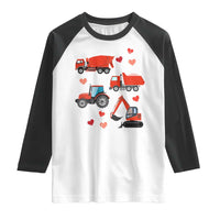 Excavator Construction Raglan Shirt Car Tractor Truck Lovers - Wonder Print Shop