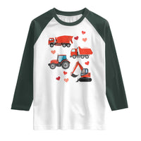 Excavator Construction Raglan Shirt Car Tractor Truck Lovers - Wonder Print Shop