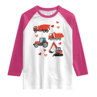 Excavator Construction Raglan Shirt Car Tractor Truck Lovers - Wonder Print Shop