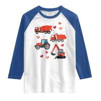 Excavator Construction Raglan Shirt Car Tractor Truck Lovers - Wonder Print Shop