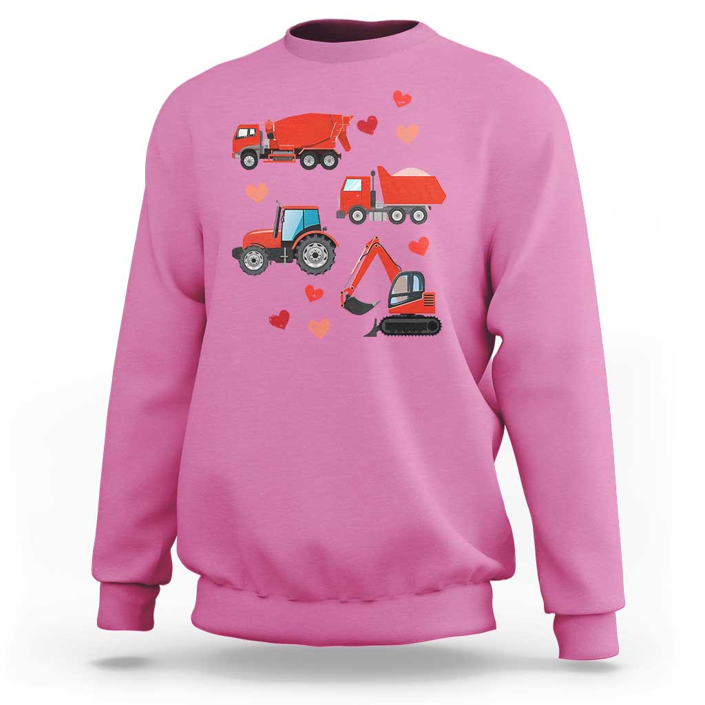 Excavator Construction Sweatshirt Car Tractor Truck Lovers - Wonder Print Shop