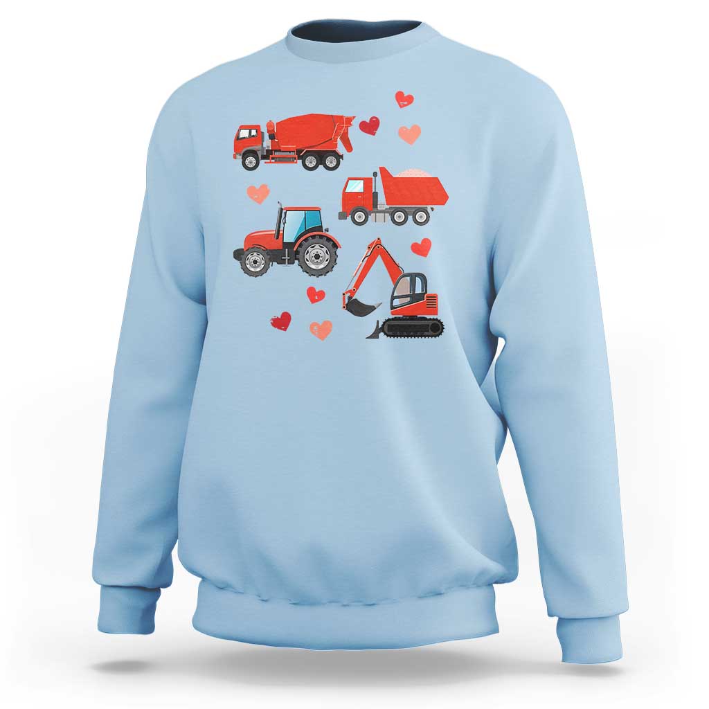 Excavator Construction Sweatshirt Car Tractor Truck Lovers - Wonder Print Shop