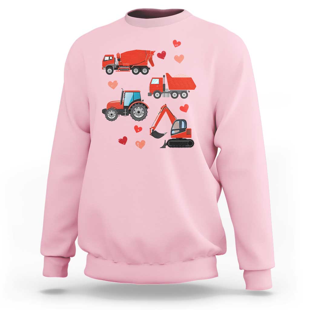 Excavator Construction Sweatshirt Car Tractor Truck Lovers - Wonder Print Shop