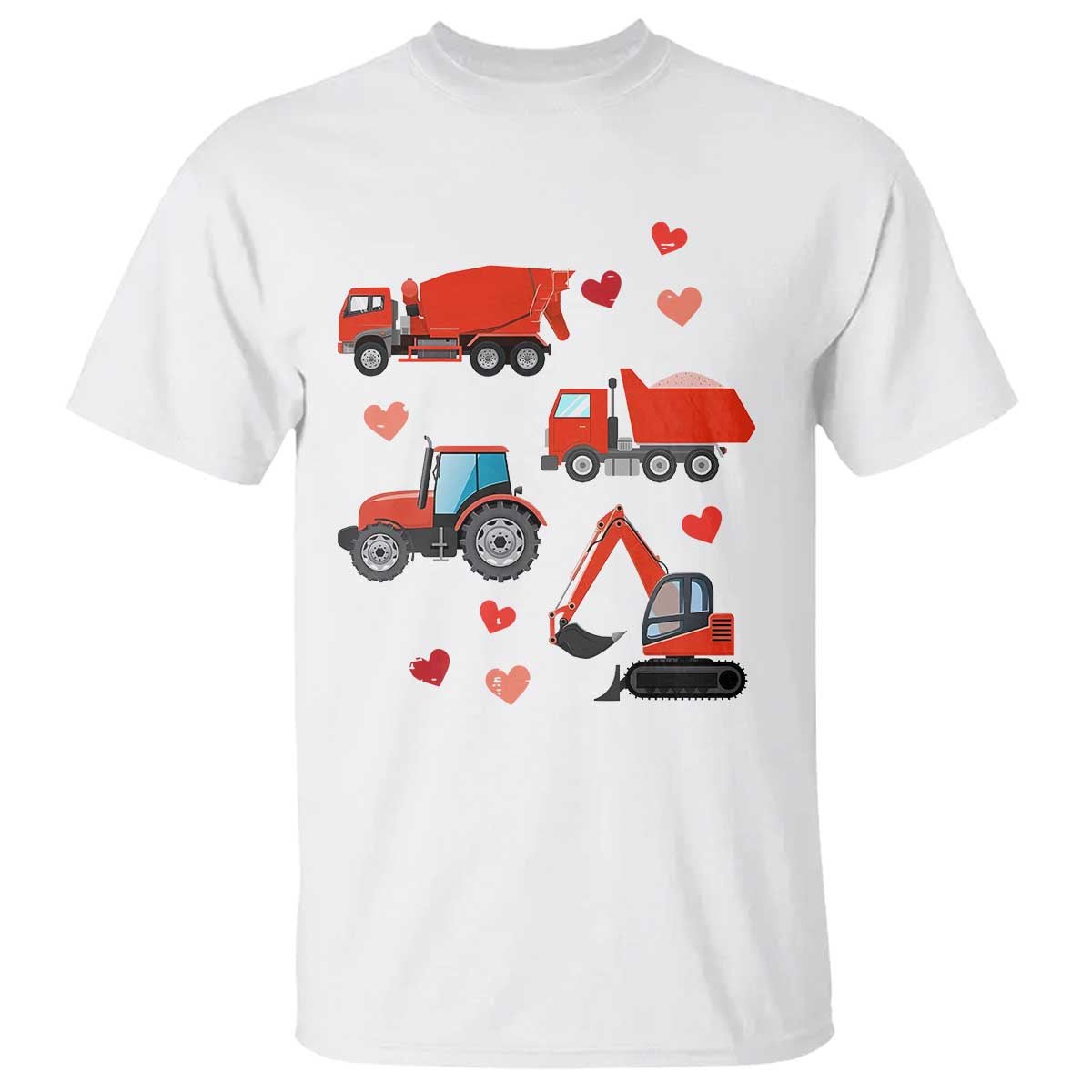 Excavator Construction T Shirt Car Tractor Truck Lovers - Wonder Print Shop