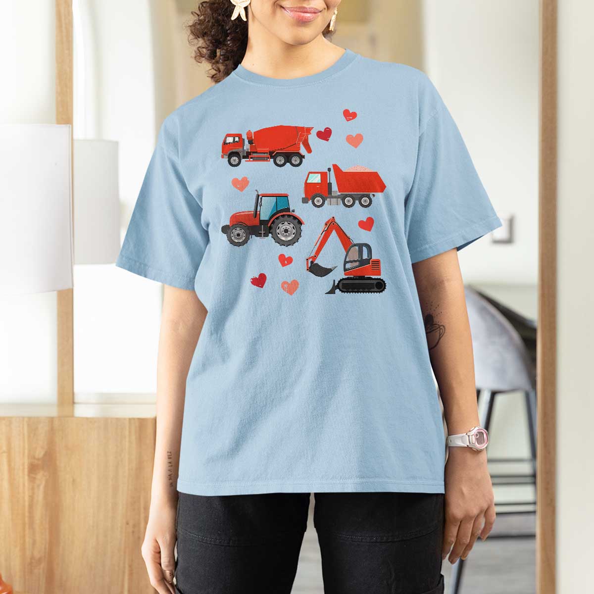 Excavator Construction T Shirt For Women Car Tractor Truck Lovers - Wonder Print Shop