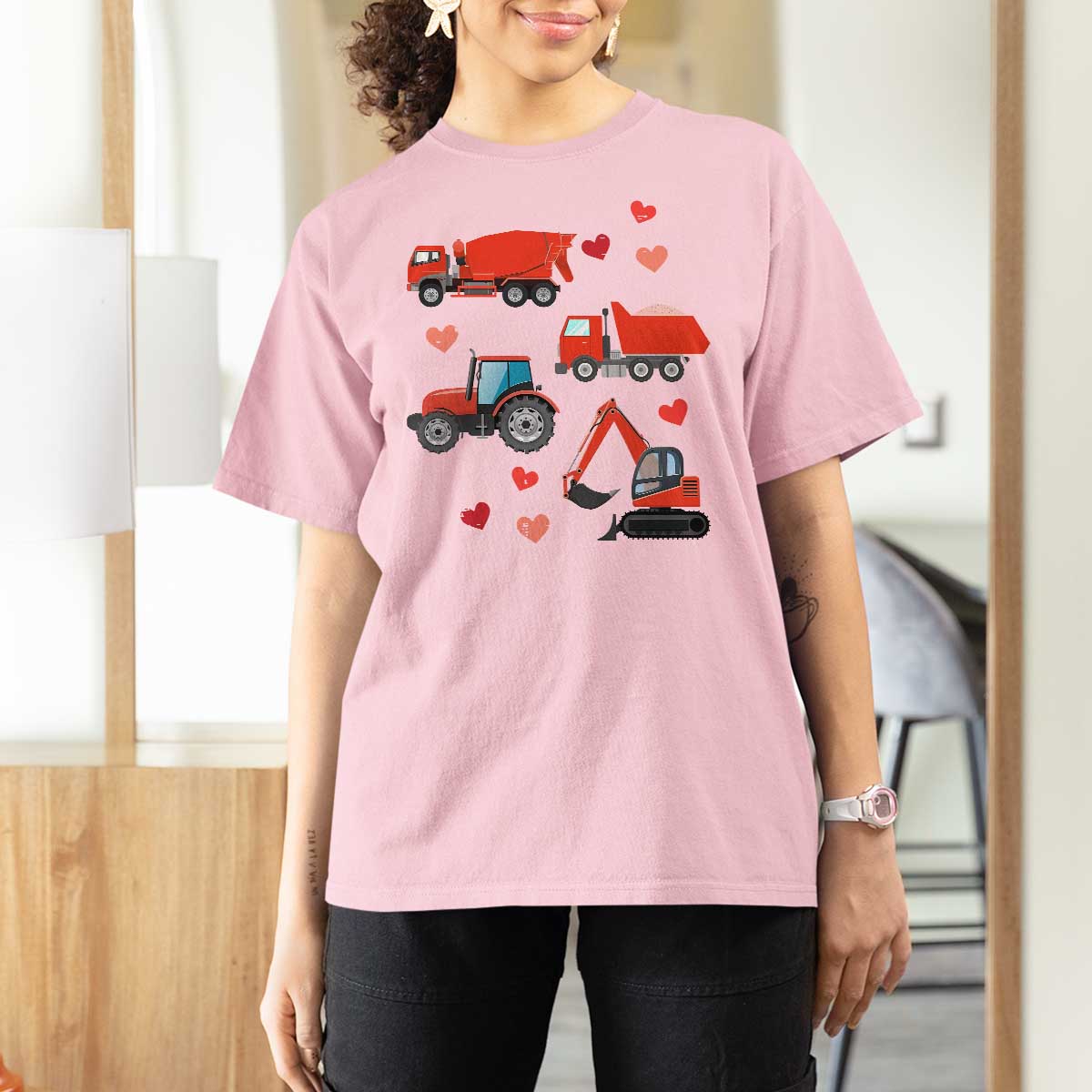Excavator Construction T Shirt For Women Car Tractor Truck Lovers - Wonder Print Shop