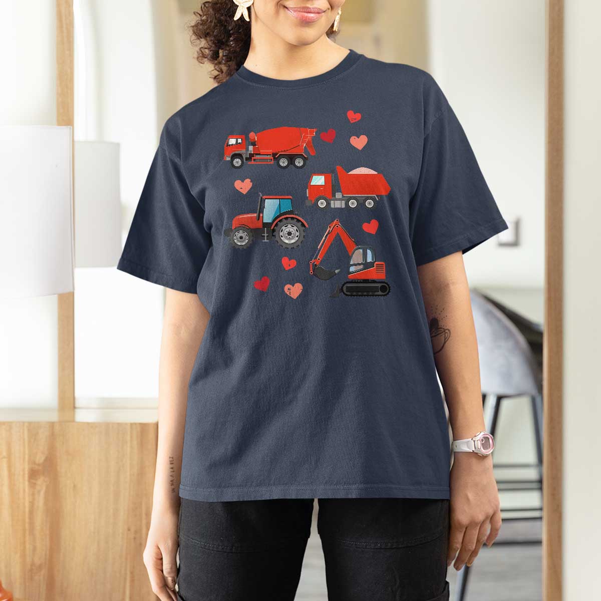 Excavator Construction T Shirt For Women Car Tractor Truck Lovers - Wonder Print Shop