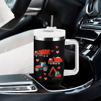 Excavator Construction Tumbler With Handle Car Tractor Truck Lovers - Wonder Print Shop