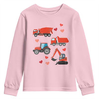 Excavator Construction Youth Sweatshirt Car Tractor Truck Lovers - Wonder Print Shop