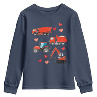 Excavator Construction Youth Sweatshirt Car Tractor Truck Lovers - Wonder Print Shop