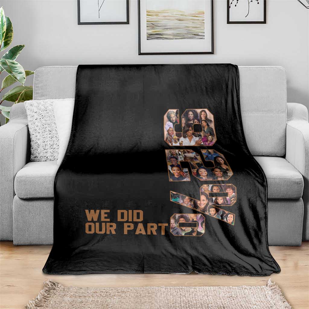 92 Percent Black Woman Power Throw Blanket 92 Percent Melanin Girls - Wonder Print Shop