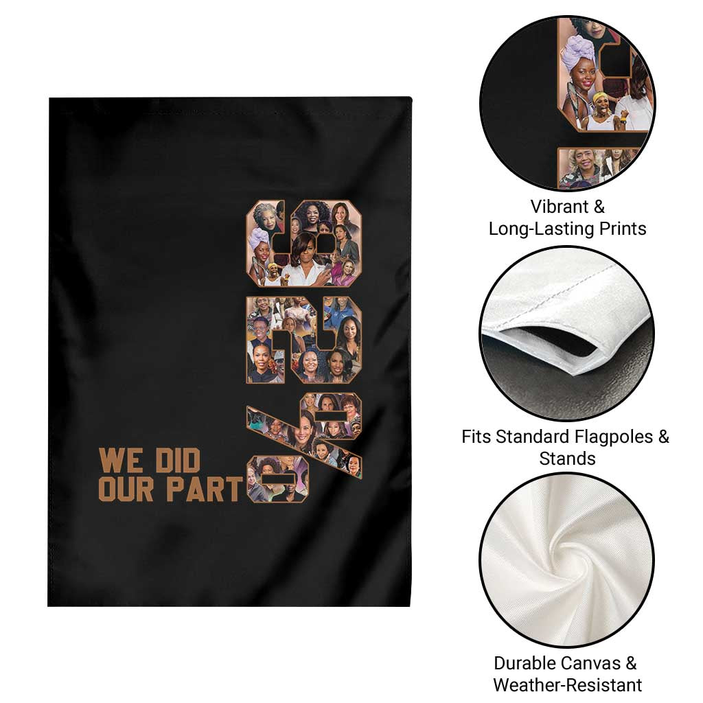 92 Percent Black Woman Power Garden Flag 92 Percent Melanin Girls - Wonder Print Shop