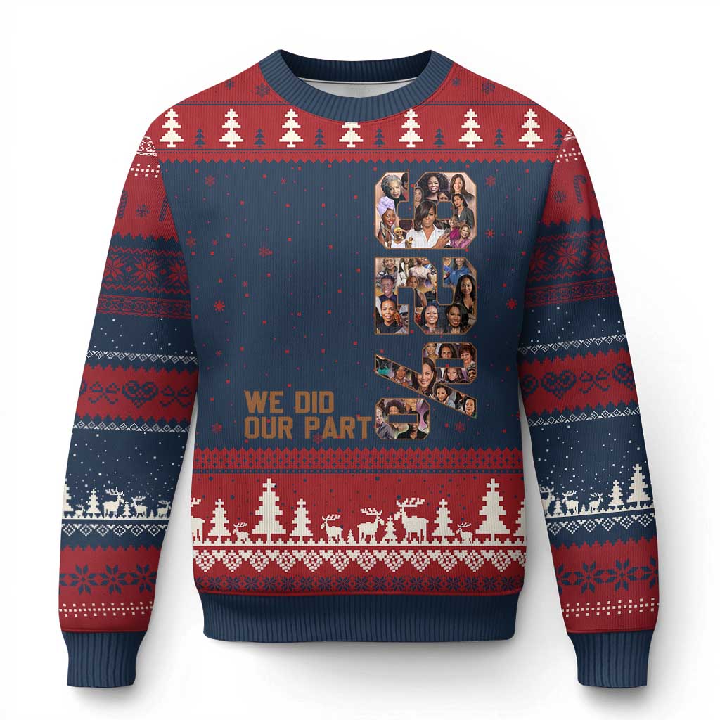 92 Percent Black Woman Power Ugly Christmas Sweater 92 Percent Melanin Girls - Wonder Print Shop