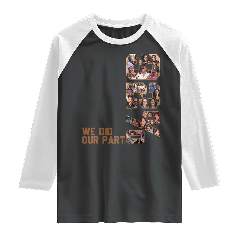 92 Percent Black Woman Power Raglan Shirt 92 Percent Melanin Girls - Wonder Print Shop